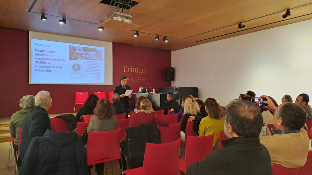 Dernek Yönetim Kurulu Başkanımız Hakan Melih Aygün Konuşmalarını Yaparken